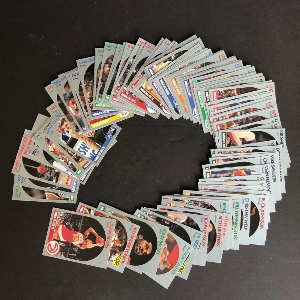Lot of 94 1990 NBA Hoops Basketball Cards Plus Rookie Cards